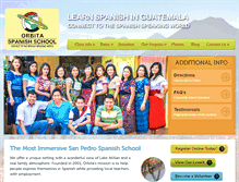 Tablet Screenshot of orbitaspanishschool.com